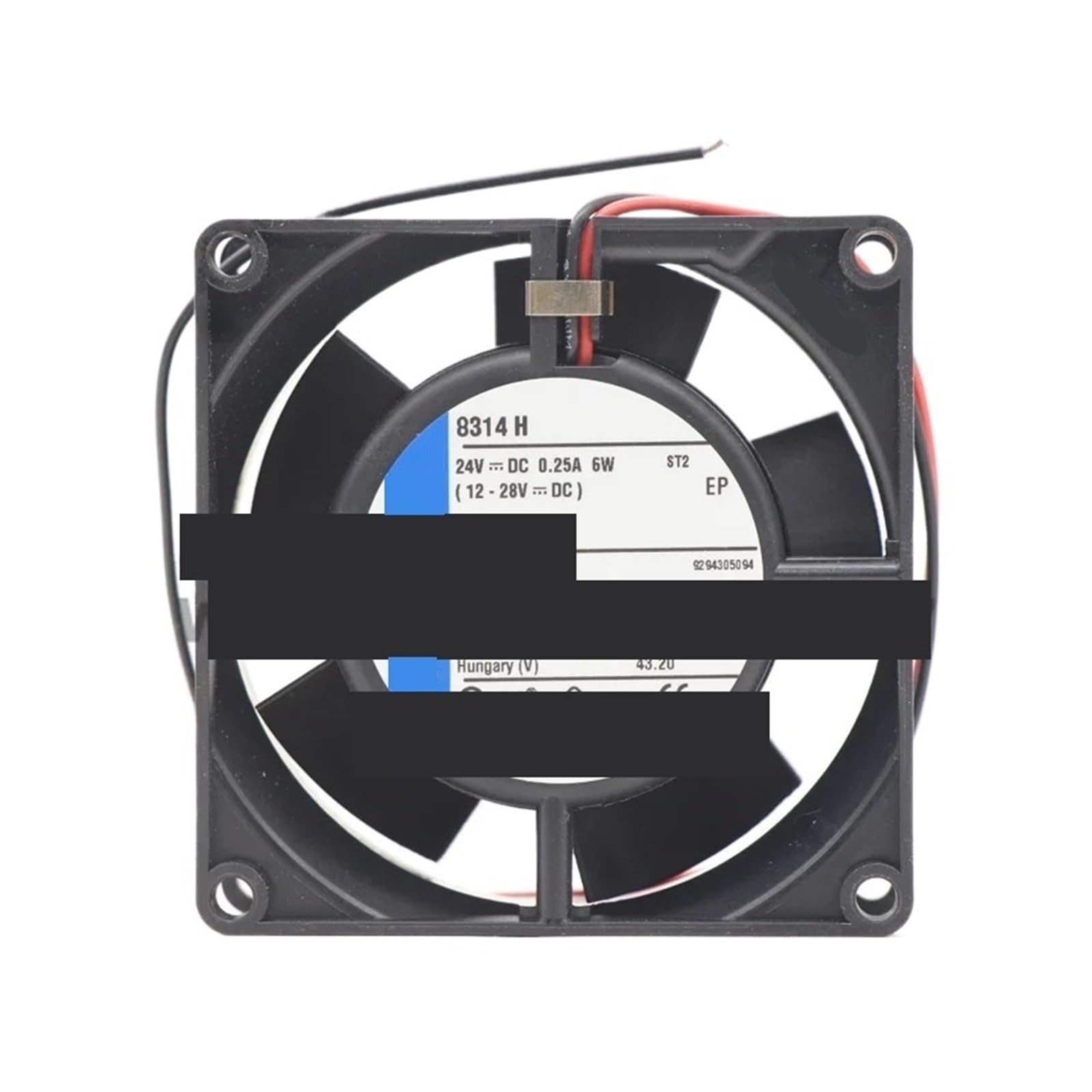 BRODEFUP 8314H 8032 80 * 80 * 32mm 24V DC 0.25A 6W 47.1CFM 5000RPM IP20 Wire Leads Drive Module Wind Power Cabinet Axial Cooling Fan