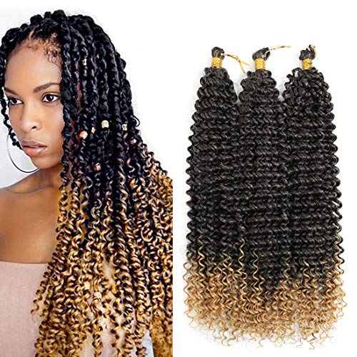 20inch Passion Twist Hair Water Wave Crochet Braids Synthetic Hair Extensions Pre-twisted Passion Braiding Hair(20inch 5pack)