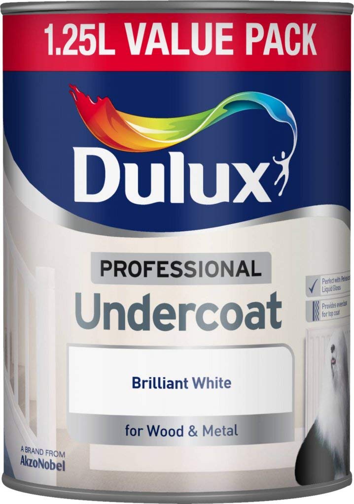 Dulux Professional Undercoat 1.25L Brilliant White (599579) by Dulux