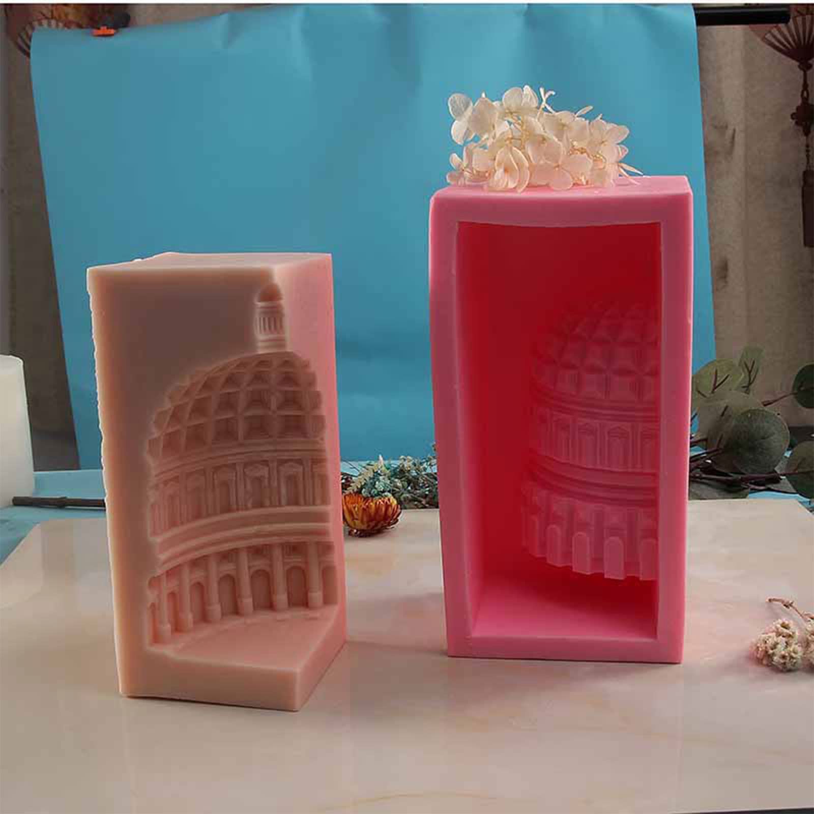 Stampo in resina per colata di gesso, per realizzare cioccolatini, architettura romana, sapone, casa, grande amante del mestiere fatto a mano