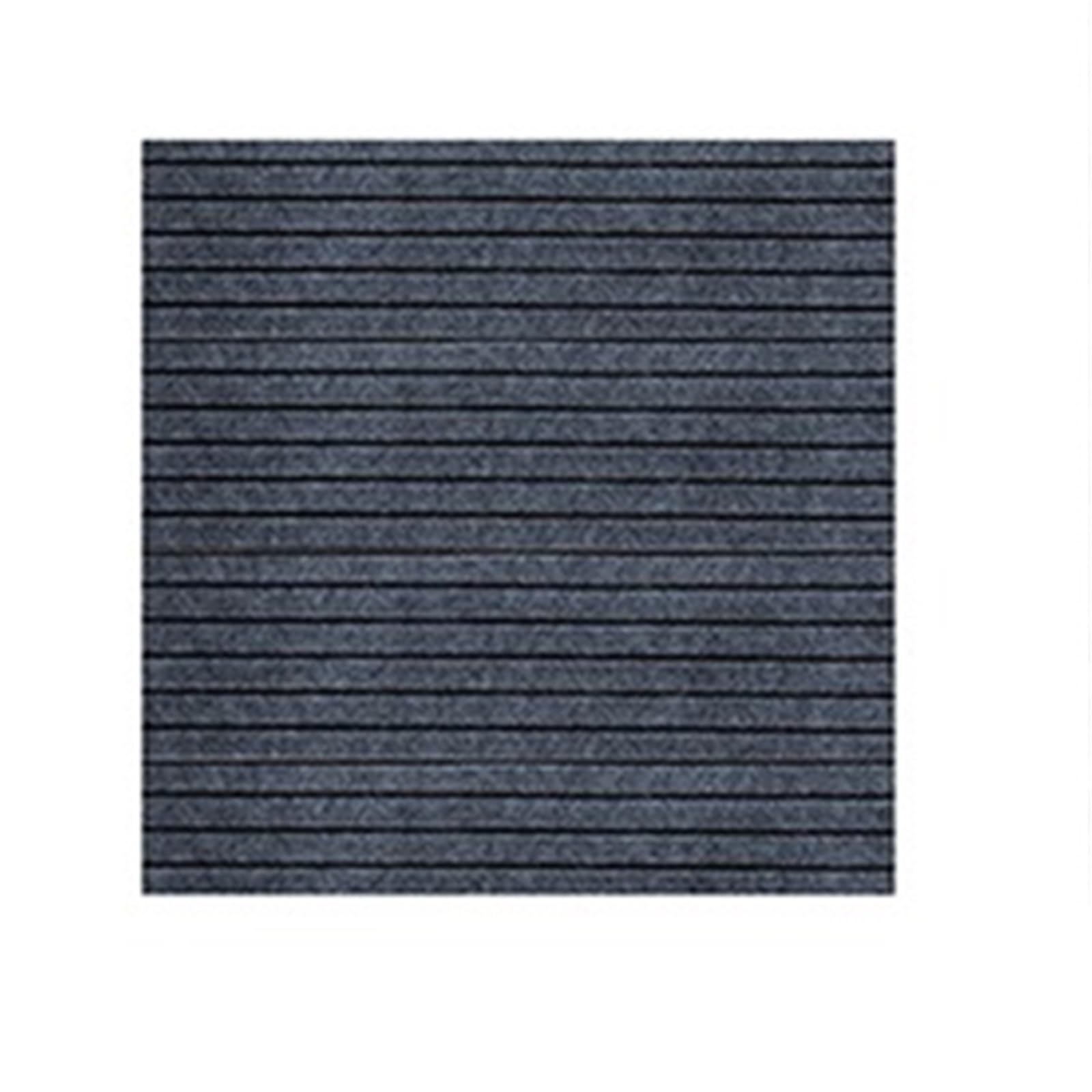 Rutdcjkne Grey-5Pcs Carpet Tiles Peel And Stick, Self Adhesive Carpet Tiles 30X30cm Multicolor 10-30Pcs Water Absorbent Indoor(Grey-5Pcs)