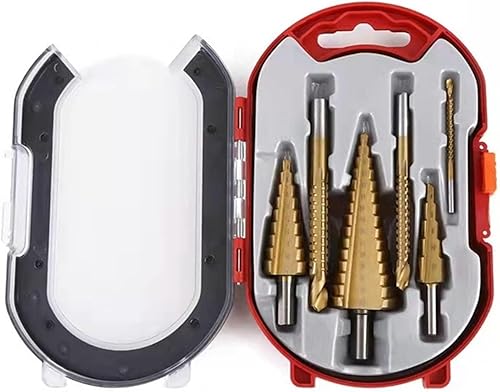 Juego de brocas de cobalto, juego de brocas, 6 piezas, broca escalonada, juego de brocas para sierra, cortador de fresado Ti, 4-12, 4-20,