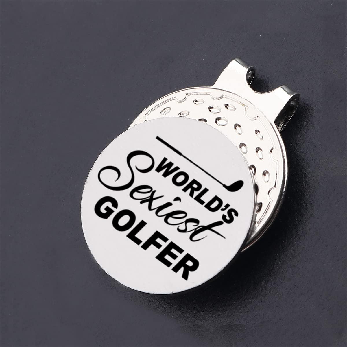 review VIYZZX Funny Golf Gifts for Men Women, World’s Sexiest Golfer Golf Ball Marker with Magnetic Hat Clip Stainless Steel, Novelty Golfing Gift for Husband Wife