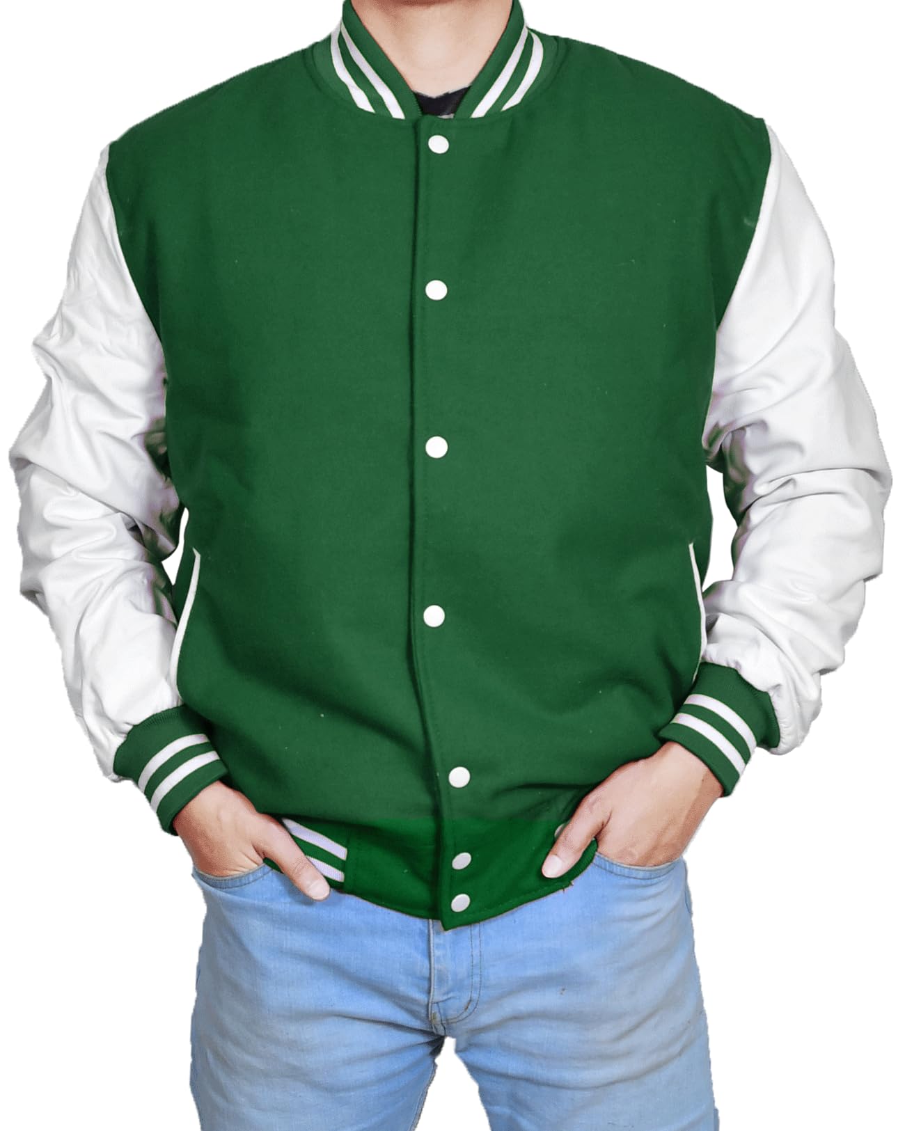 EASTIFIED Hotline Miami Varsity Letterman Brown Wool Letter B Patch Flight Bomber Jacket