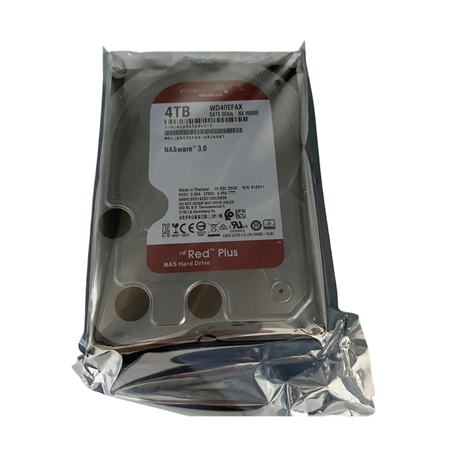 1Pcs 4T 3.5" Per NAS Storage Server Hard Disk 5400 RPM 256M SATA WD40EFAX