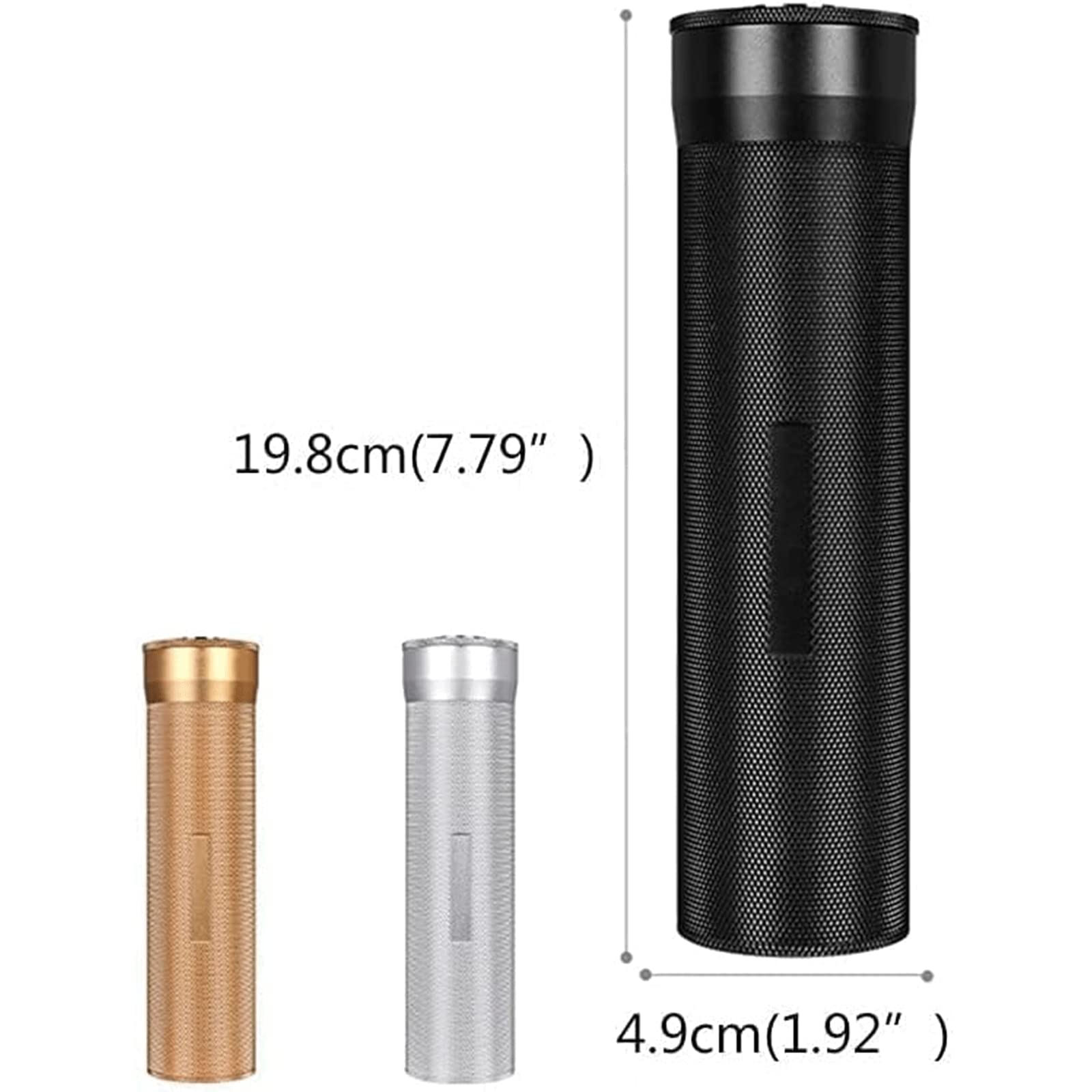 ZUMAHA Humidor Scatola Scatola per sigari in Acciaio Inossidabile, Tubo per sigari da Viaggio con Mini igrometro, portasigari per 3-4 sigari, umidificatore Leggero Portatile Personalizzato