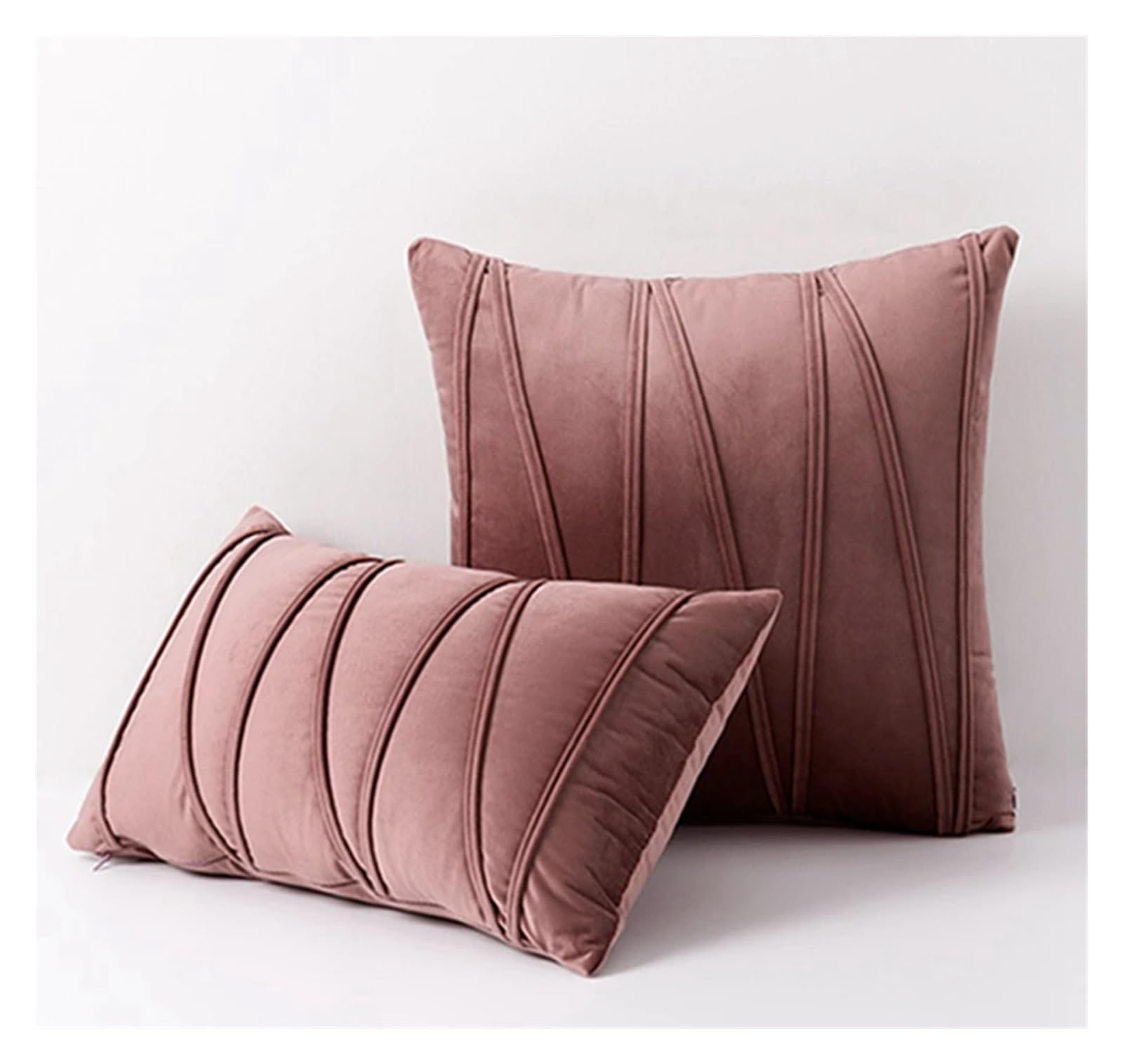 BTGYTTKL Throw Pillowcase 2PCS Decorative Plush Velvet Throw Pillow Covers