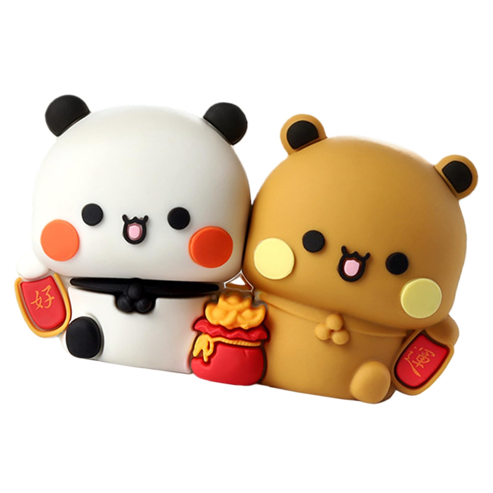 Hsioluted Whimsical PVC Car Decorations Set Pvc Car Accessories Ornaments for Dashboard Auto Interior Decoration & Customization Interior Figurines Set