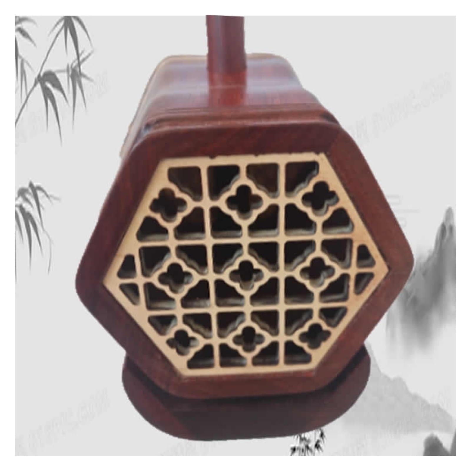 Instrument Erhu Z Palisandru, Okrągły, Do Nauki I Gry. Instrument Erhu Z Akcesoriami