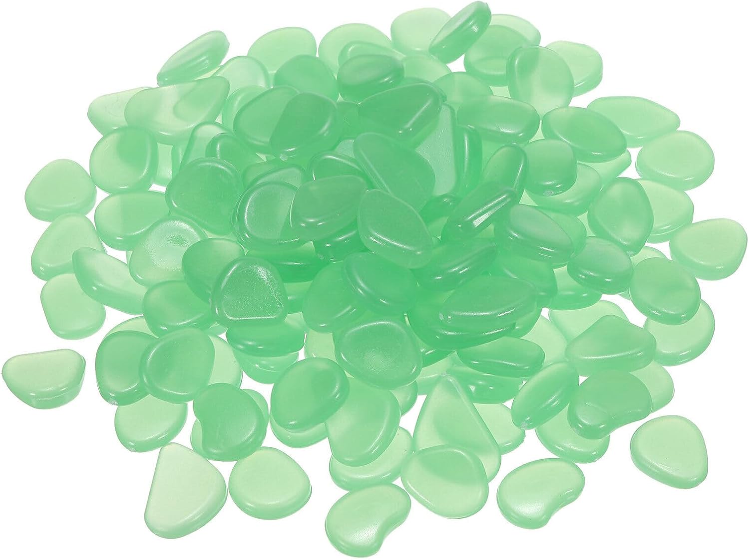 Home and Garden Parts 300pcs Glow Rocks 20-30mm Decoration Pebbles Luminous Stones Decor Green #CN/251024/05820