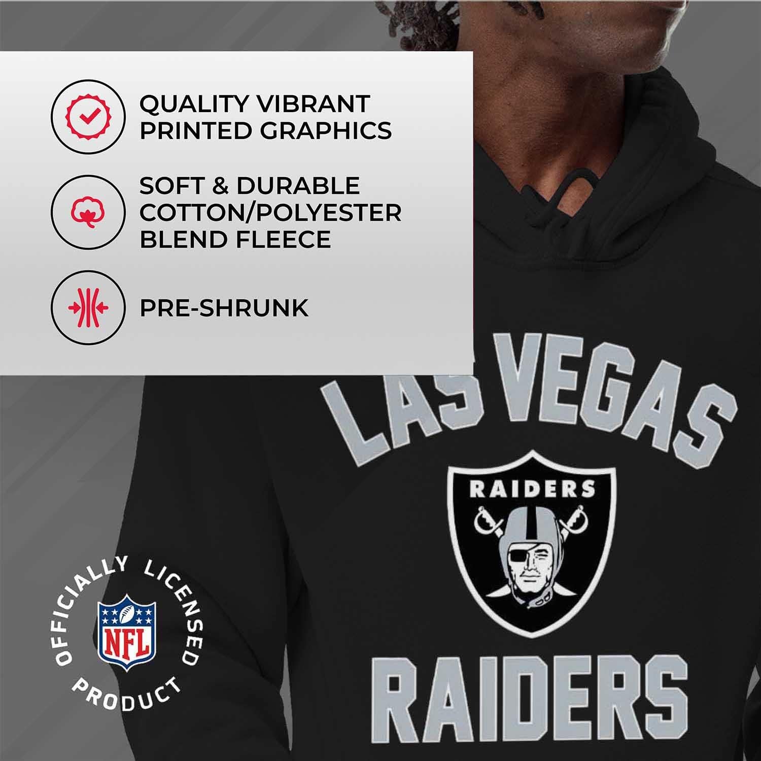 Team Fan Apparel NFL Gameday Adult Hooded Sweatshirt, Pro Football Fleece Hoodie Pullover Sweatshirt : Sports & Outdoors