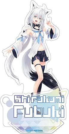 "Rakugaki Kingdom" x "Holo Live" Acrylic Stand White Top Fubuki