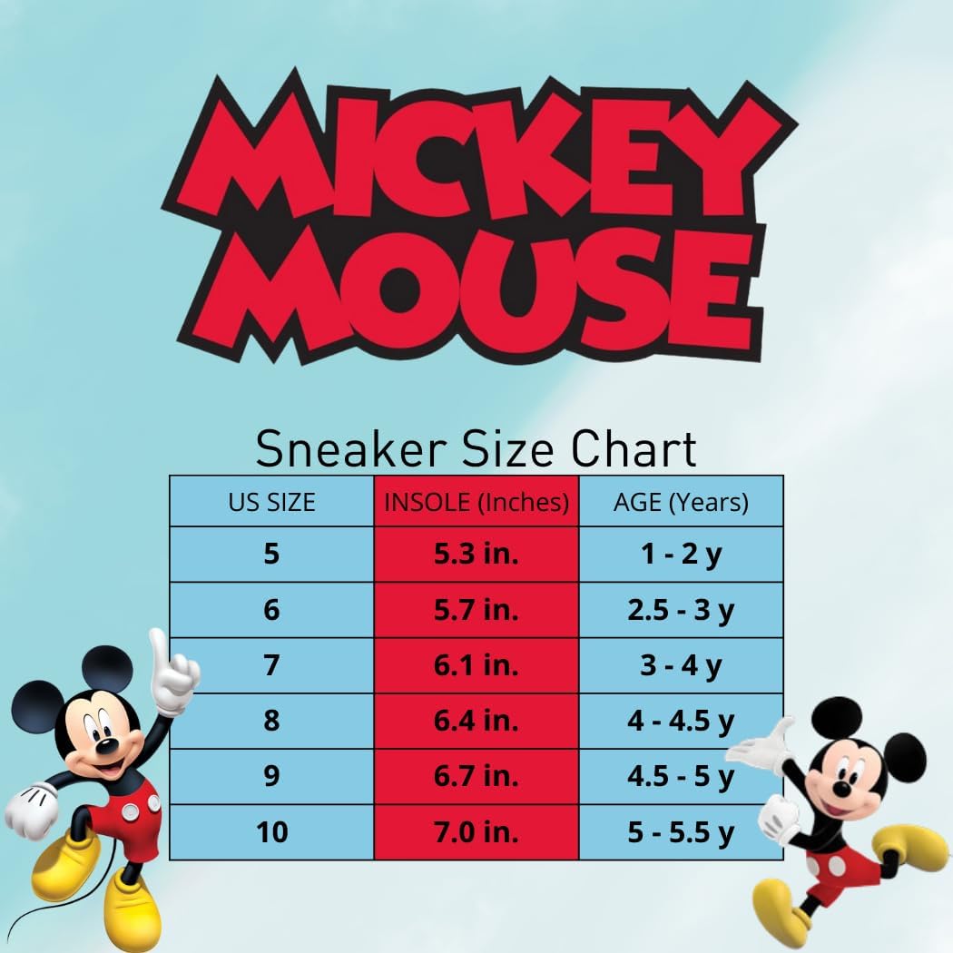 Disney Girls Character Shoes Mickey Minnie Frozen Princess Dora Moana Lilo Stitch Angel Athletic Running Shoes Laceless Sneakers for Girls- 5-10 Toddler 11-13 Little Kid