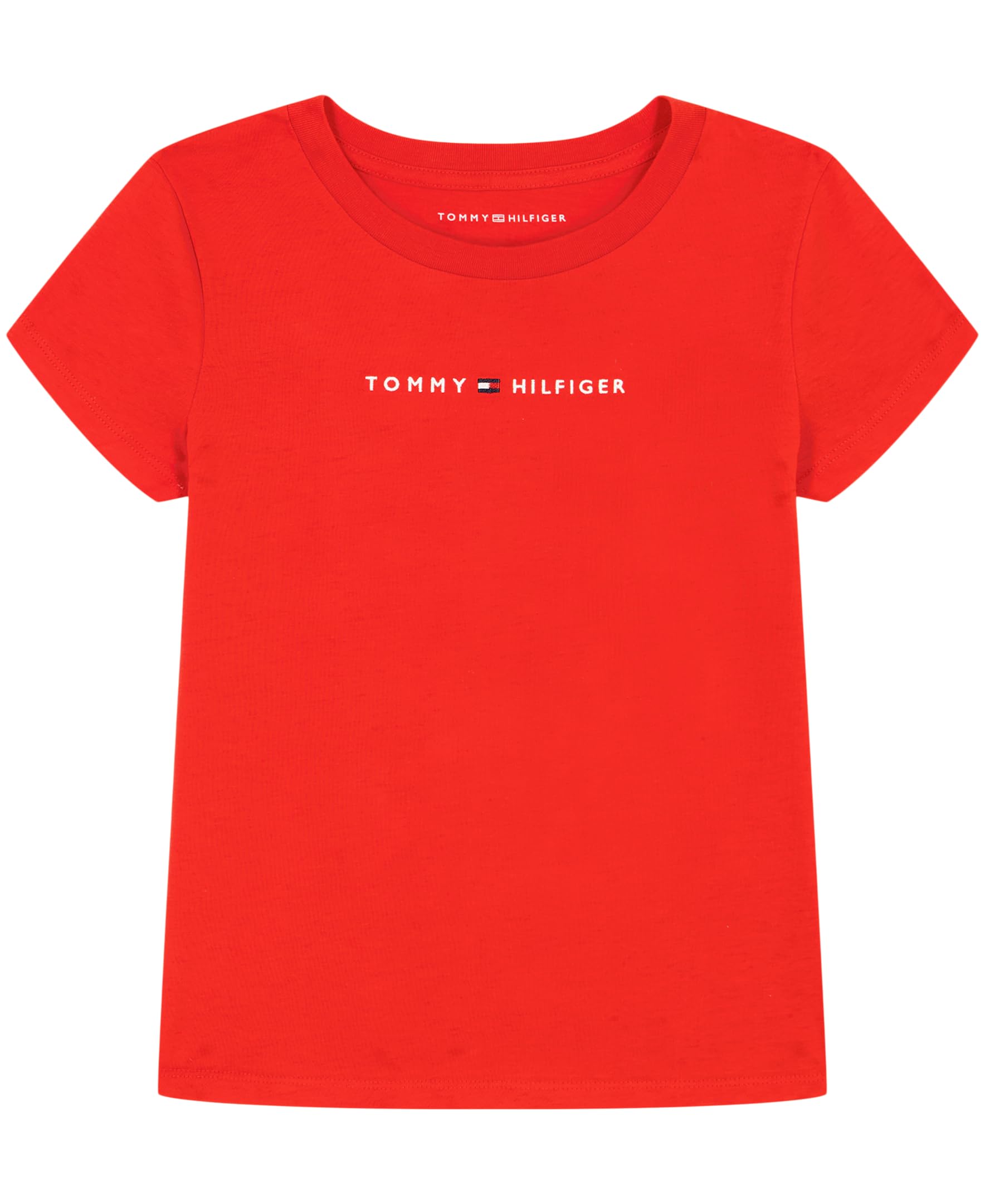 Tommy Hilfiger Girls' Short Sleeve Graphic Crewneck T-Shirt