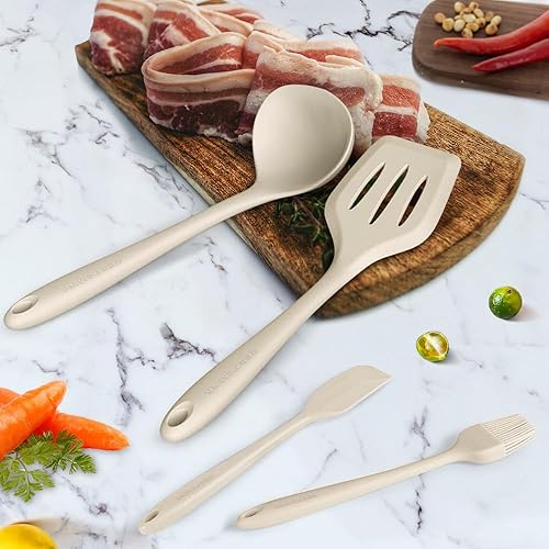 Miniatura 4 de Juego de utensilios de cocina, 11 utensilios de cocina, utensilios de cocina de silicona coloridos, utensilios de cocina antiadherentes con