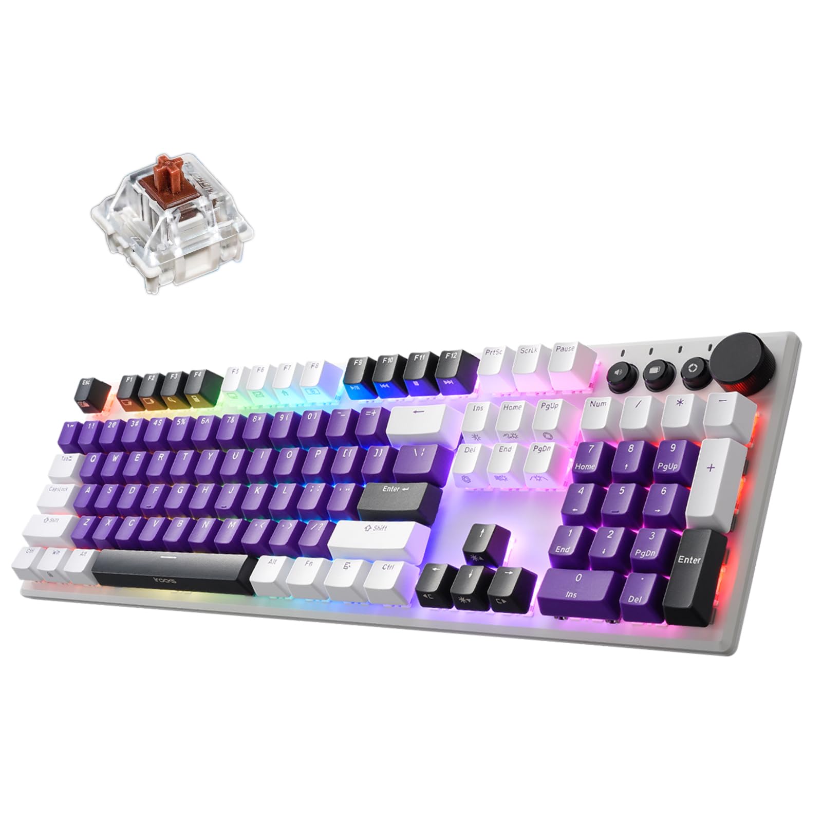 Amazon.com: iRocks K74R Wireless RGB Illuminated Mechanical Gaming