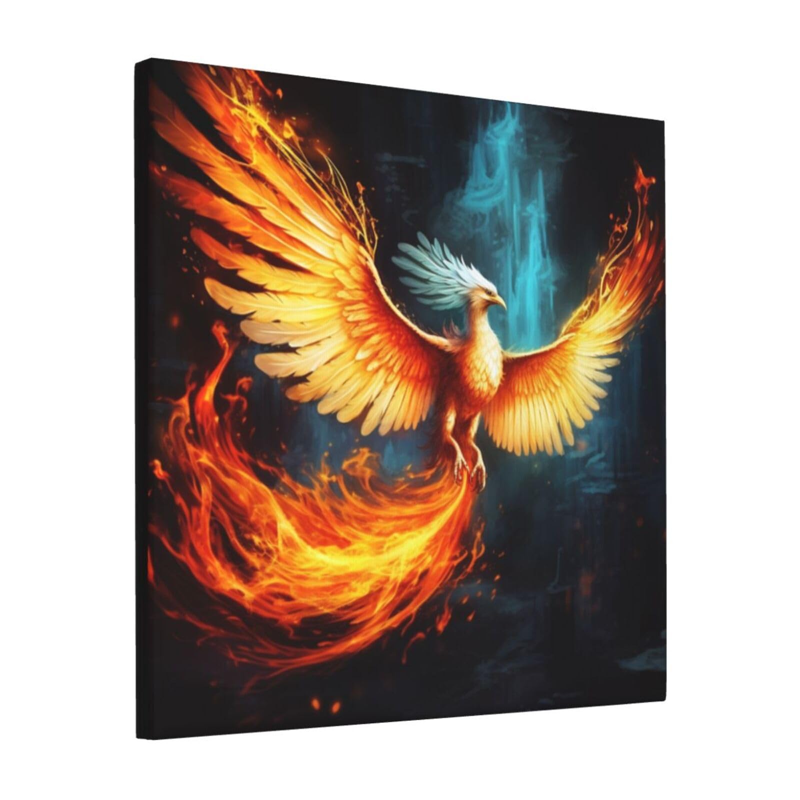 FodPand Beautiful phoenix Canvas Wall Art for Living Room Wall Decor 12"x12" Modern Artwork Painting Pictures Hanging Canvas Prints Aesthetic Wall Art for Bedroom Bathroom Office Wallart Decor
