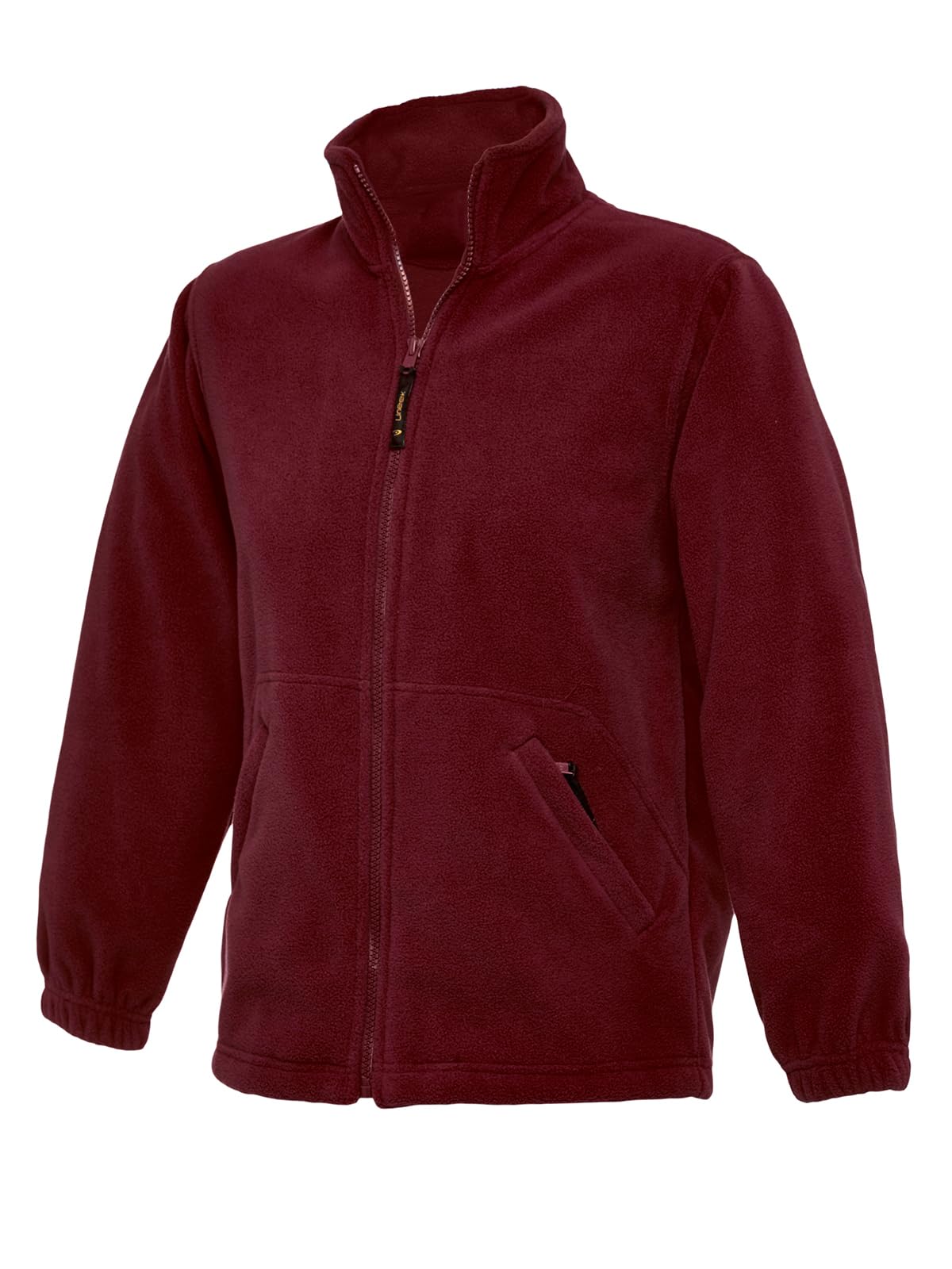 COOZO Unisex Childrens Classic Full Zip Fleece Jacket - Maroon - 2 Years