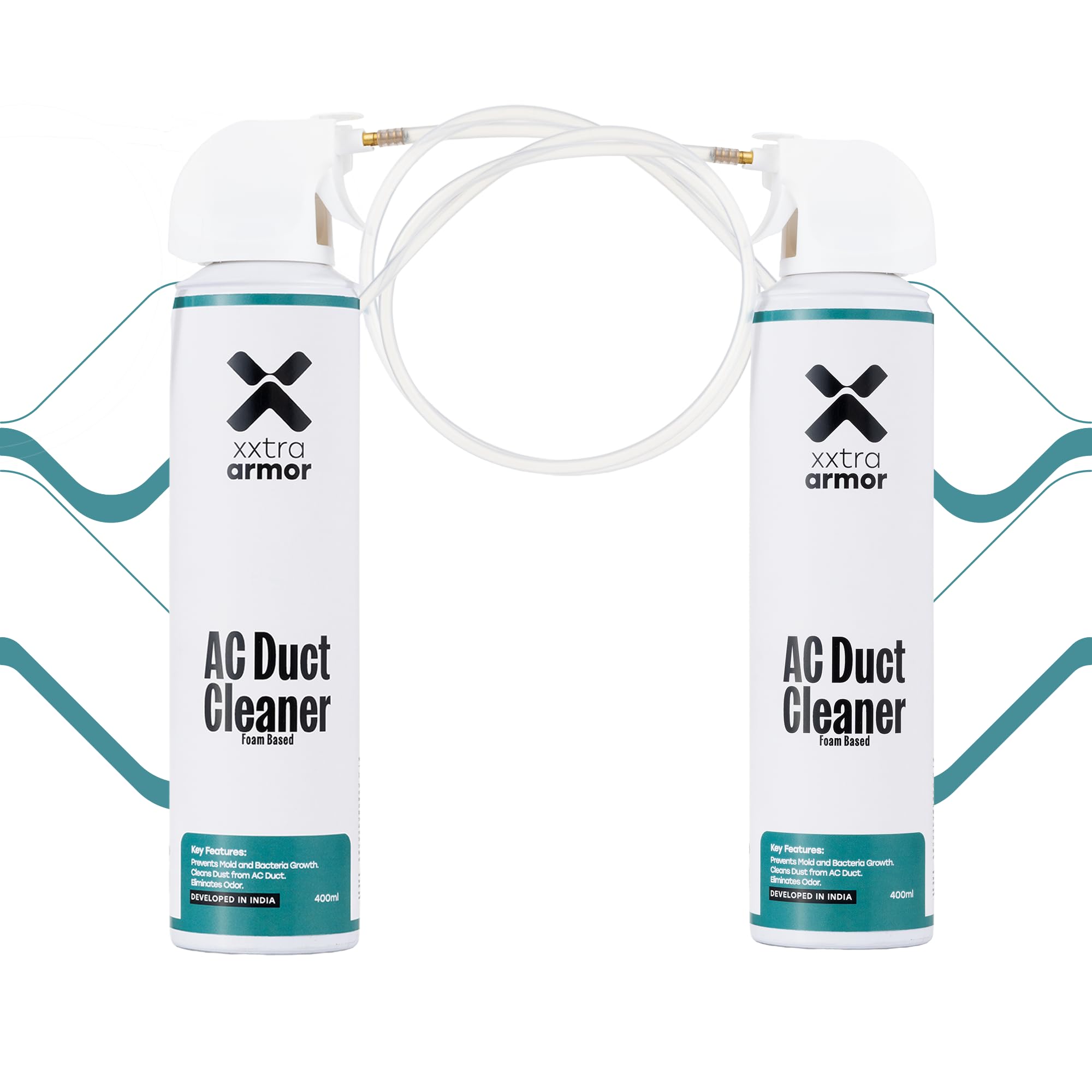 Xxtra Armor AC Duct Cleaner Foam Spray 400ml | Removes Dust, Mold & Odors from Car AC Vents | Safe on Plastic & Metal | Improves Airflow & Freshness | Non-Toxic Car AC Cleaning Accessory-image-5