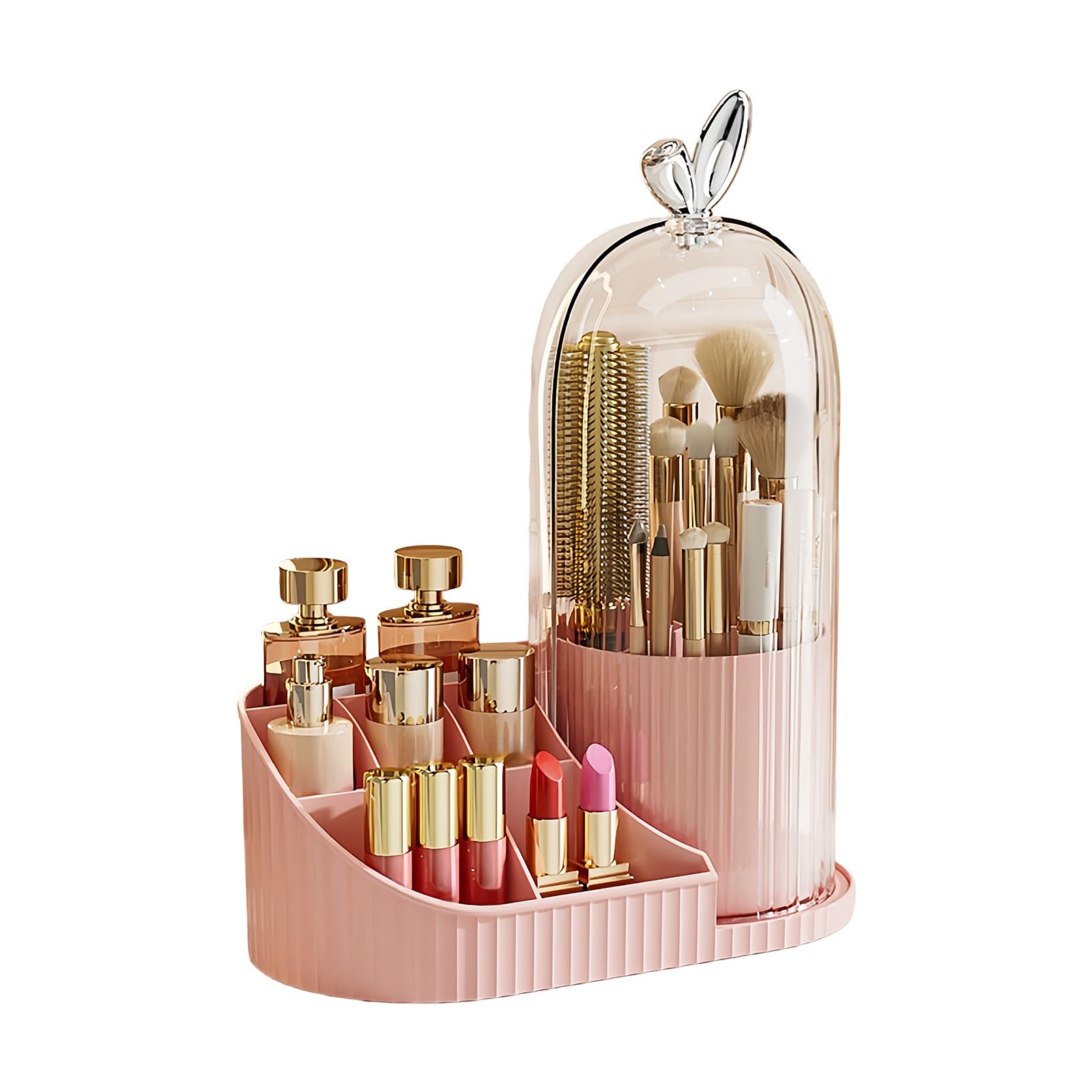 Sbshiouu 360 Degree Turning Makeup Storage with Multiple Layers for Cosmetics and Skincare Products on Desktop Multi Layer Makeup Planner