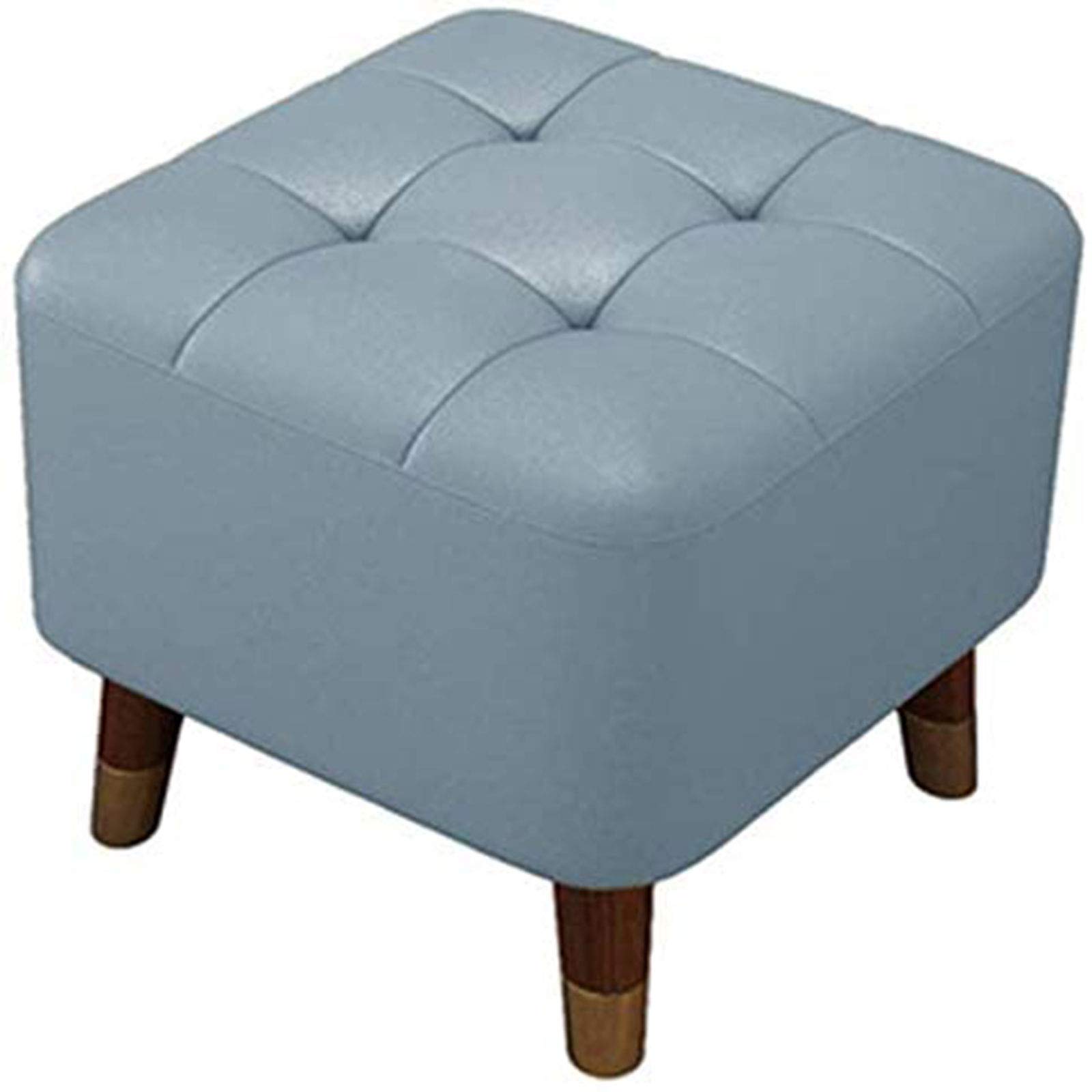 Repose-Pieds en Cuir DASHADAO Tabouret 40x40x40cm Couleur C pour le Salon