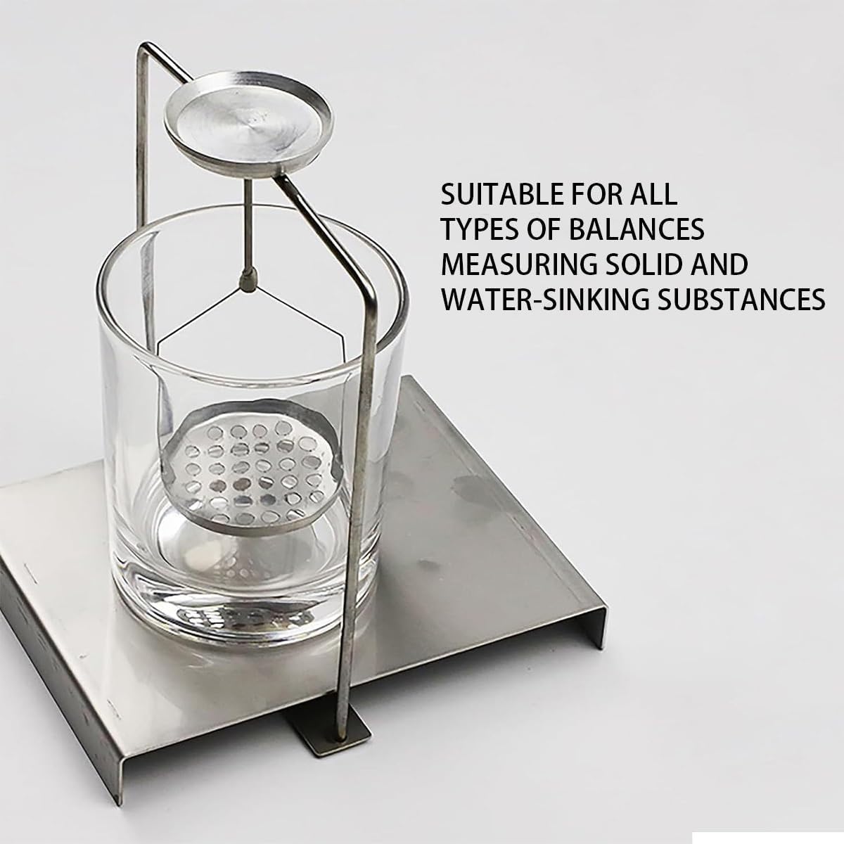 Kit de détermination de la densité de précision pour liquides et solides, cadre d'équilibre par gravité spécifique au laboratoire pour des mesures précises