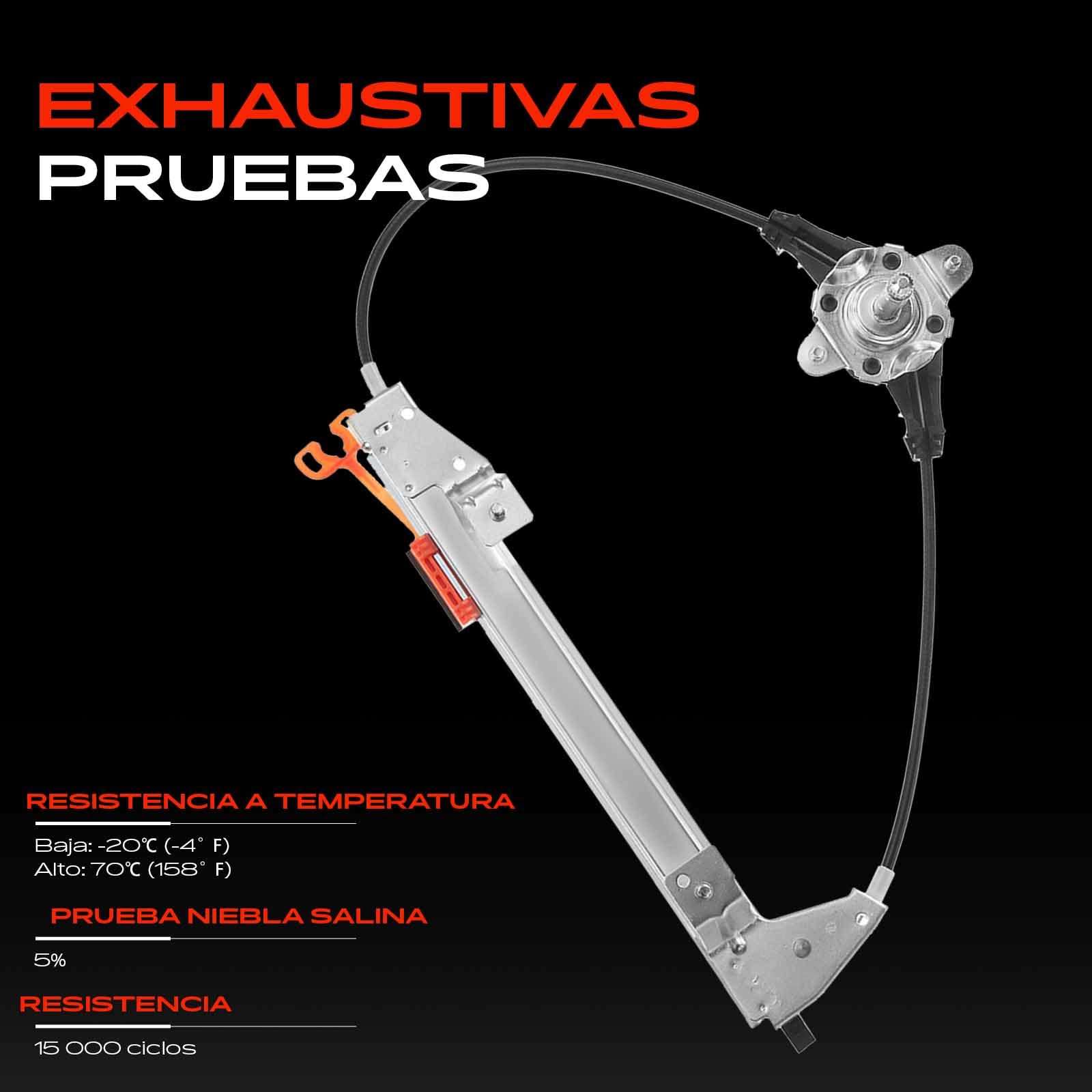 Frankberg Elevalunas Mecanismo elevalunas Manual Trasero derecho Sin placa 4/5-Puerta Compatible con Grande Punto 199 Punto 199 Punto Evo 199 Replace# 51723323