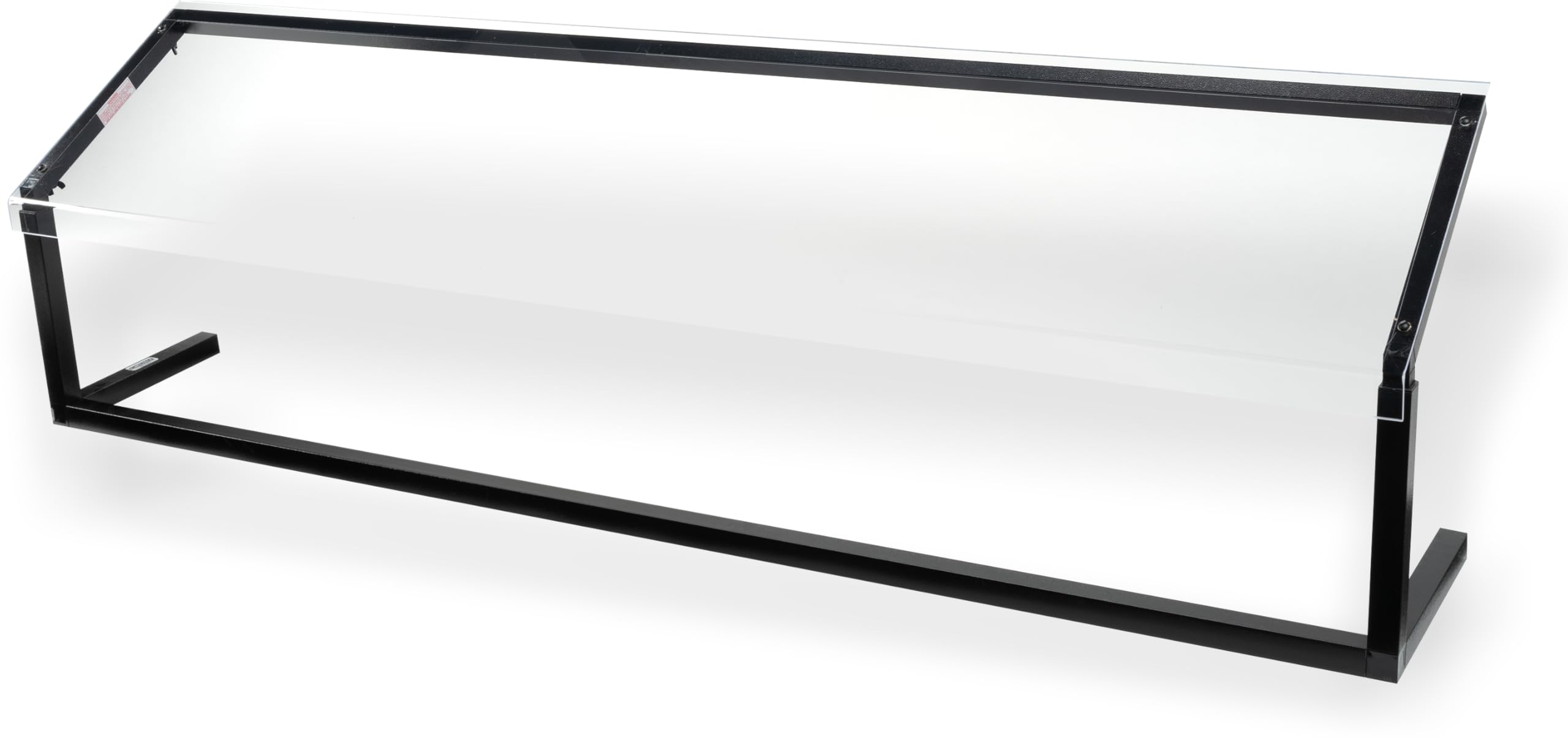 Carlisle 927203 acrílico ajustable de un solo lado de conejo estornudando Guardia con estructura de aluminio, 73.62 X 12.44, "negro