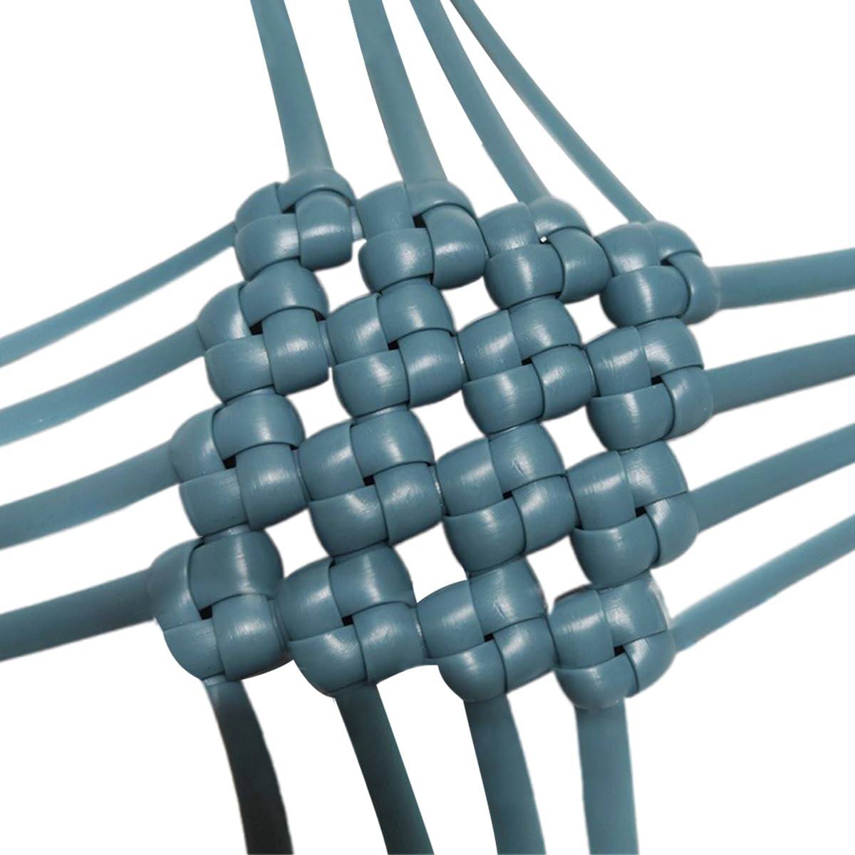 5mm 500g Zestaw naprawczy rattanu PE Płaski wiklinowy materiał tkacki na krzesło patio Sofa Kosz DIY(Gray Blue-5mm)