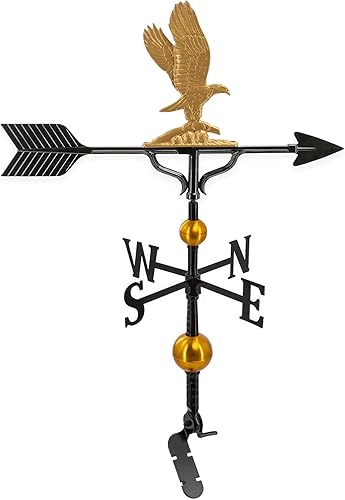 Veleta de lujo de 32 pulgadas con adorno de águila dorada