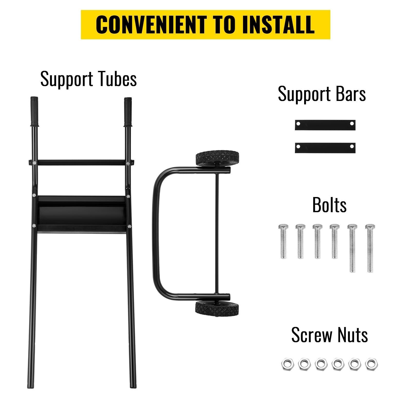 Supporto for motore fuoribordo Carrello porta for barche portatile Capacità di peso 130 libbre con 2 ruote applicate in varie occasioni,Elevata Stabilità
