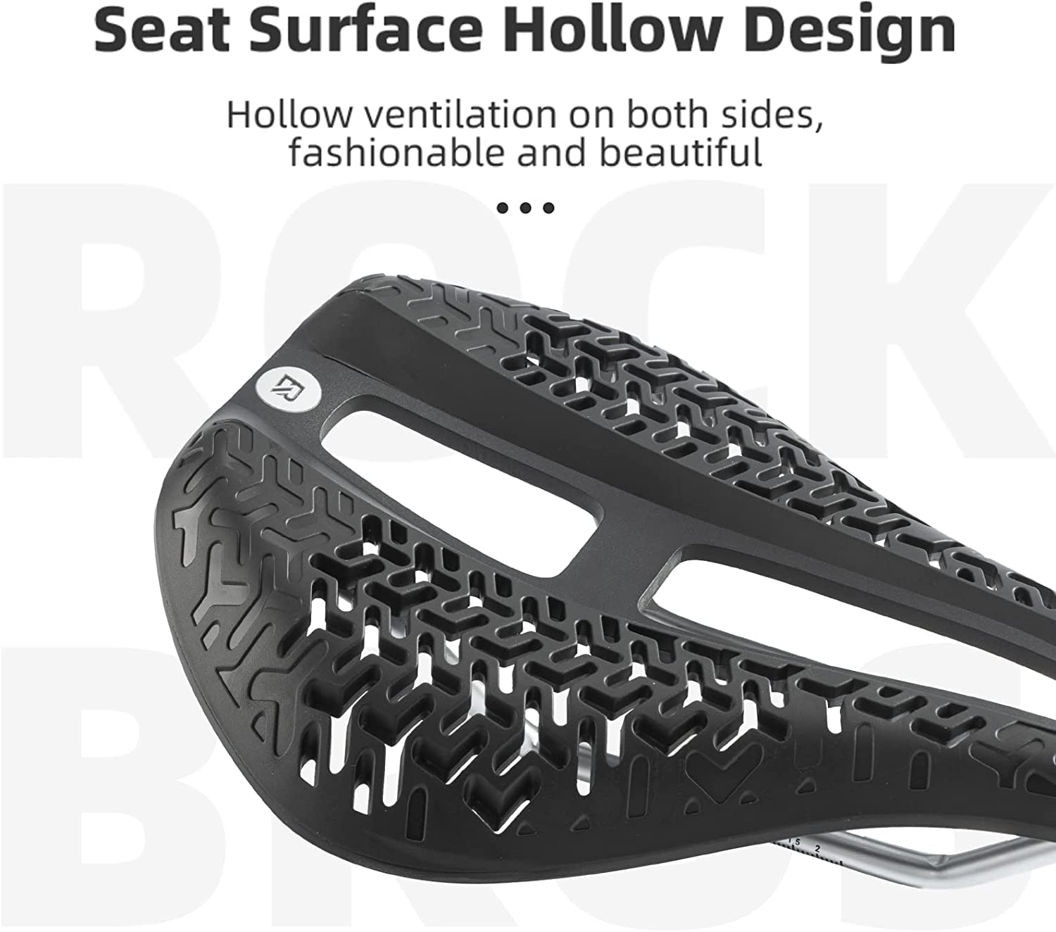 ROCKBROS Sella per Bicicletta in PA66, Sellino Ergonomico per Bici da Corsa MTB, Sedile Leggero con Fori Traspiranti