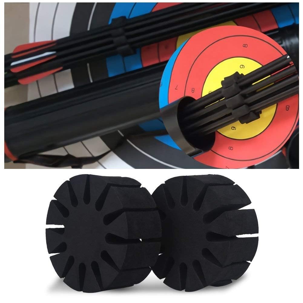 BuyWeek Soporte de Flecha, 6 Piezas Separador de Flechas de Espuma EVA Redondo Arrow Rack para Accesorios de Tiro con Arcos de Caza
