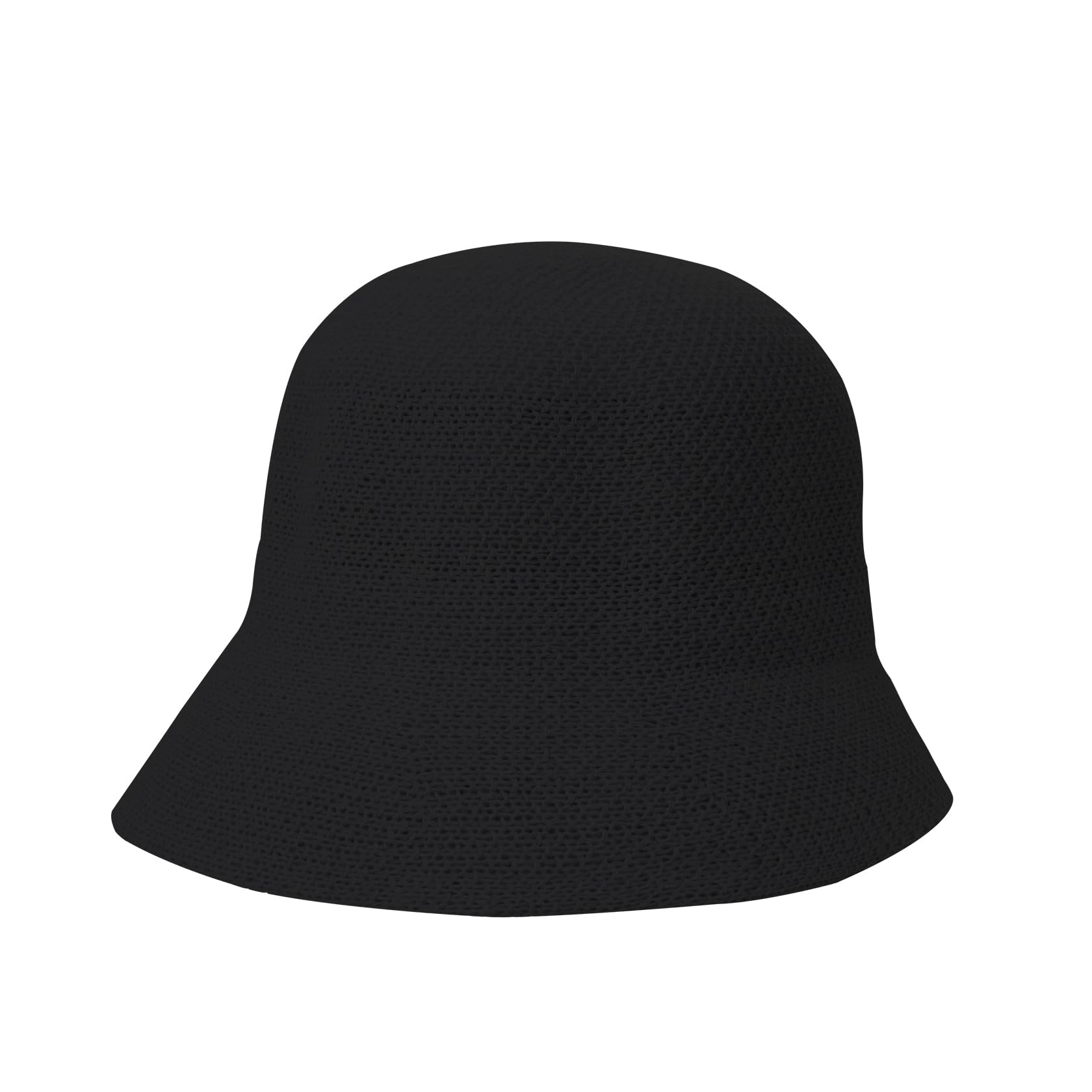 Crochet Bucket Hat Knit Braided Floppy Foldable Sun Cap Crochet Bucket Hat for Women Knit Handmade Foldable Floppy  main image 4