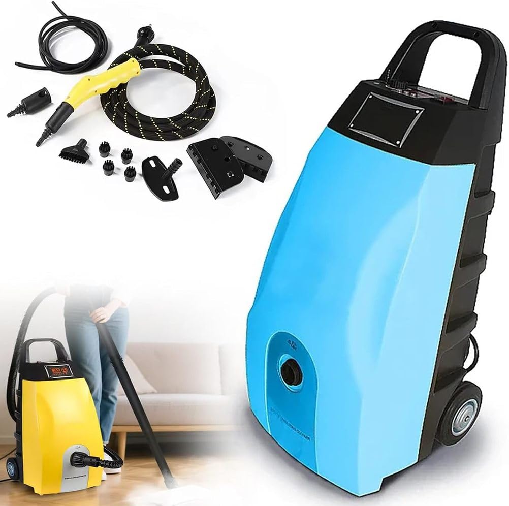 High-Temp Steam Cleaner 2500 W High Pressure Multi-Purpose Steam Washer for Home Car Washing Range Hood 3 5