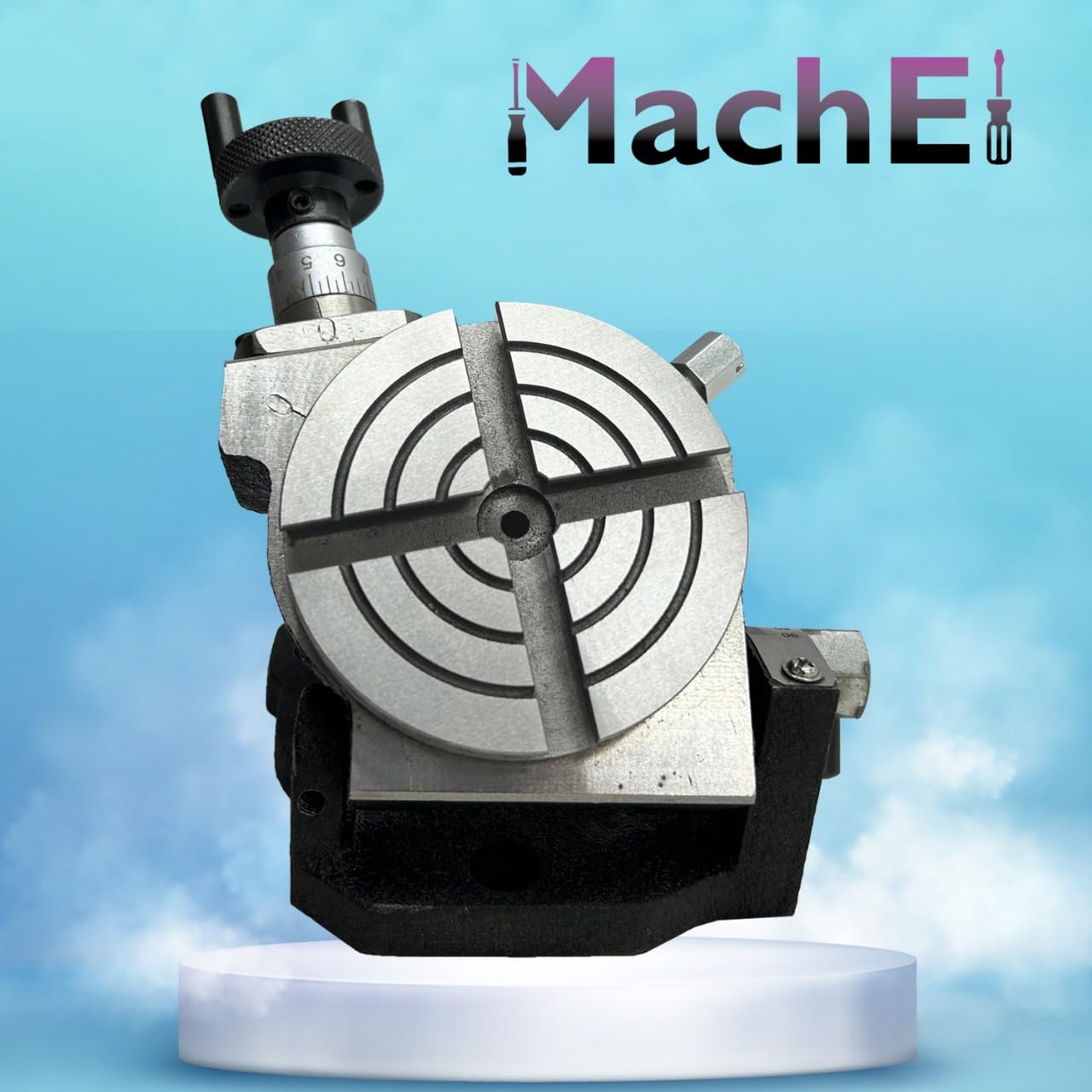 MachEl 3-Inch Tilting Rotary Table – 4 Slots