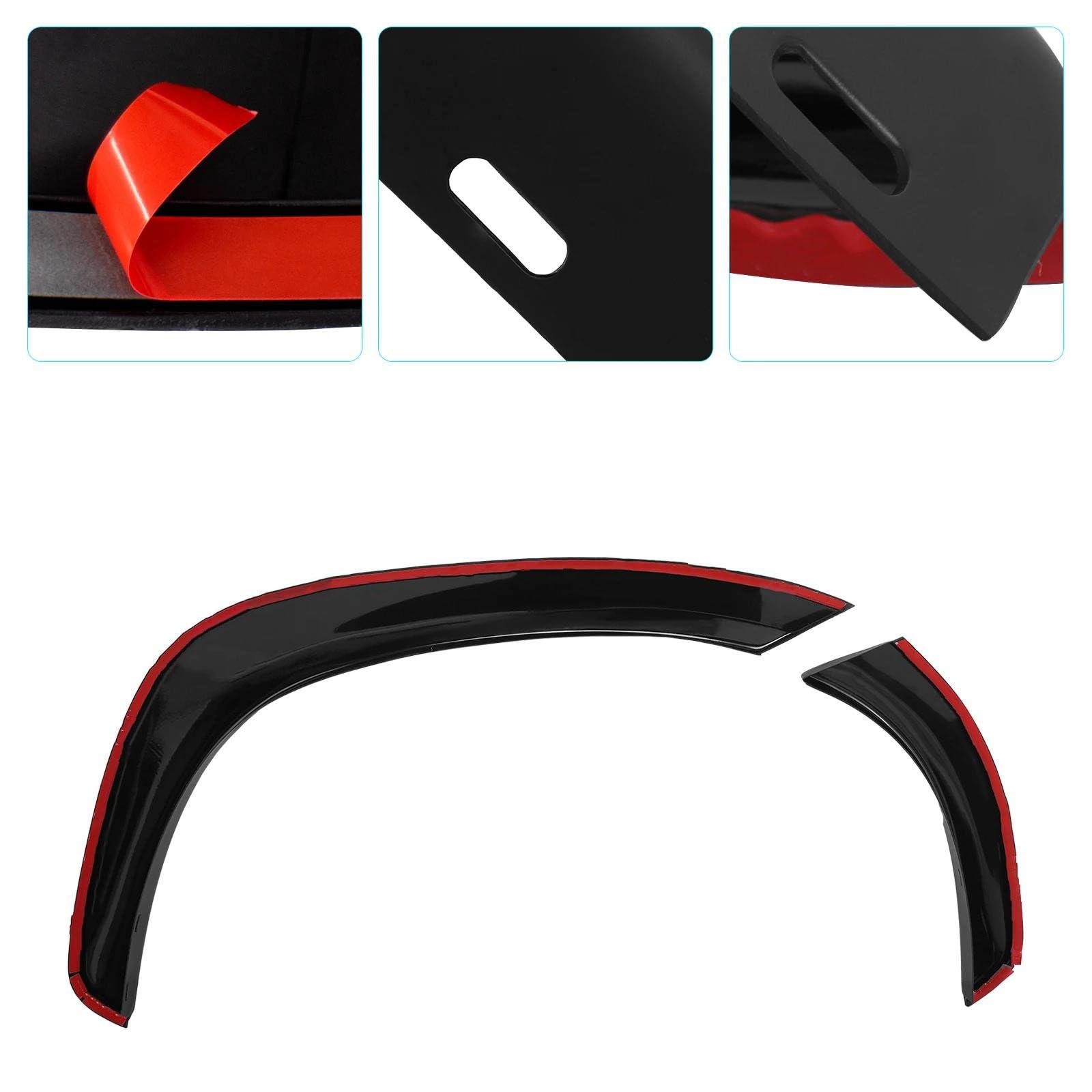 Łuk koła samochodowego 1 zestaw akcesoriów samochodowych matowa czarna części zewnętrzne 4,3" Fender Flares Rozszerzenie łuku koła do Mitsubishi dla Pajero Sport 2015-2019 Fender Flares