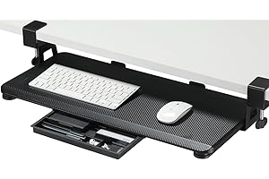 ETHU Large Slide Out Keyboard Phone Tray for Home Office