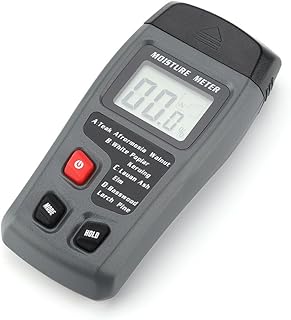 Medidor de Umidade, Medidor de Umidade de Madeira, Medidor de Umidade Digital Medidor de Umidade Multifuncional para Móveis de Lenha para Construção de Paredes