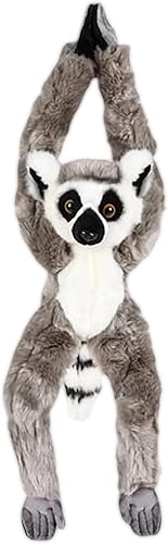 Forest & Twelfth Juguetes de animales colgantes de lémur con cola de anillo para niños, juguetes de peluche de 24 pulgadas para niños, animales de