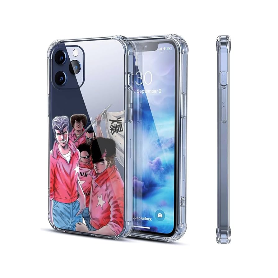 Amazon.co.jp: 湘南爆走族 全透明 iPhone 12Pro/12 ケース