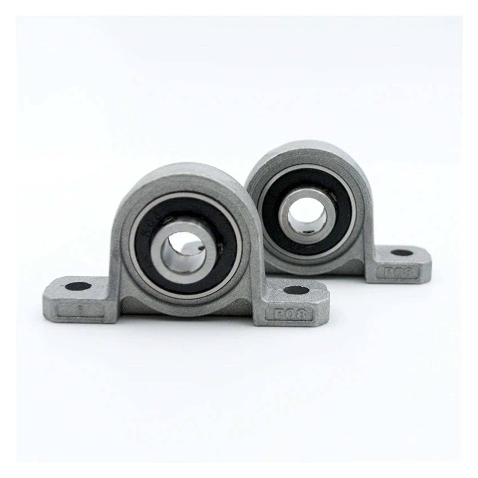 Rodamiento con bloque de almohadilla, Soporte de bloque de almohada con cojinete de bolas de aleación de zinc de 8 mm de diámetro interior KP08