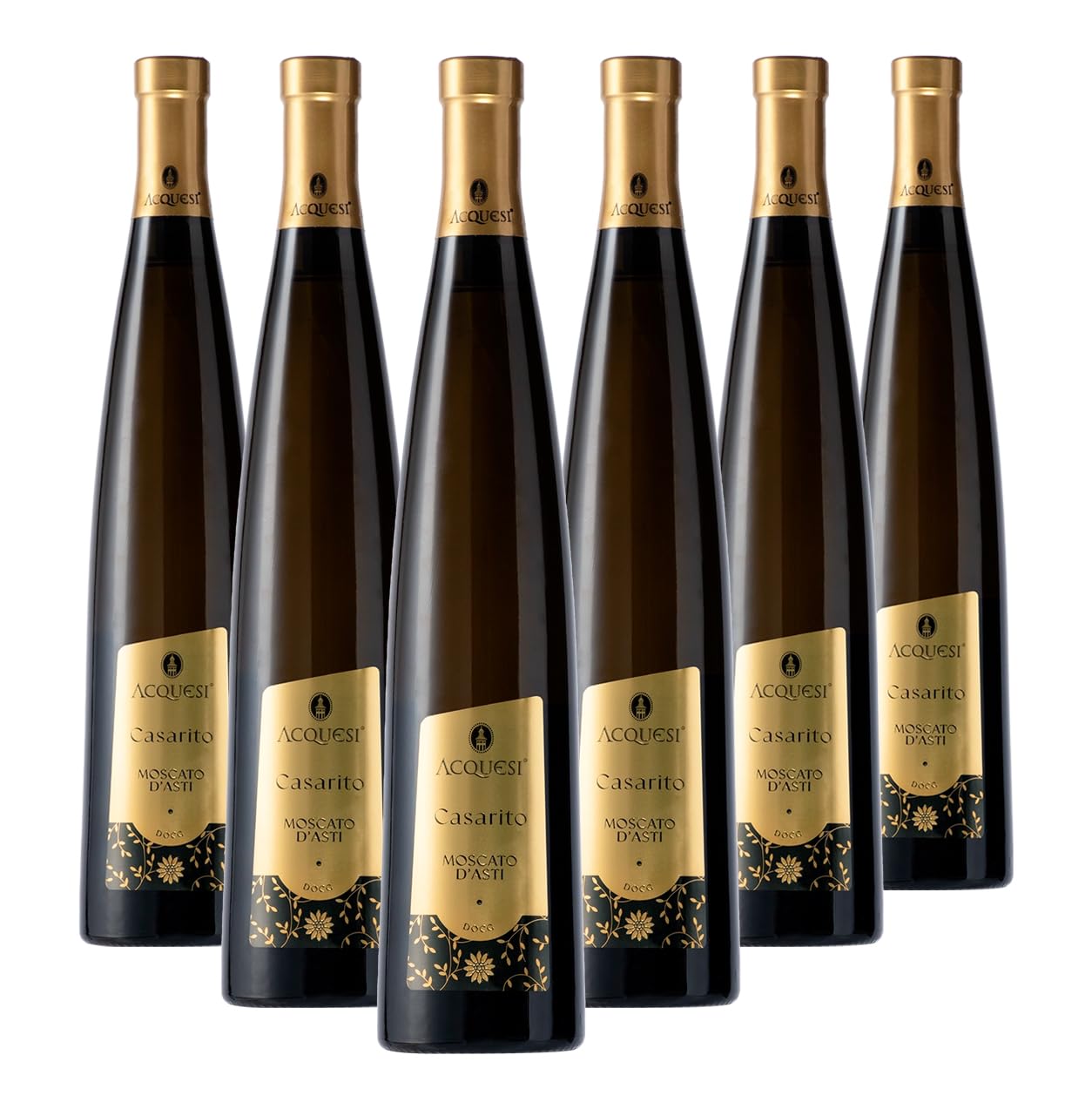 Acquesi Moscato d'Asti DOCG Casarito vino espumoso italiano 6x75 cl.