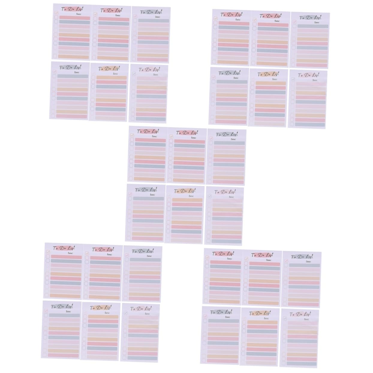 Homoyoyo 5 Stück Bunte Haftnotizen Teiliges Set Tragbare Abreißbare Memo Pads für Schule Büro und Zuhause Selbstklebende Notizblätter in Verschiedenen Farben für To Do Listen und Wichtige