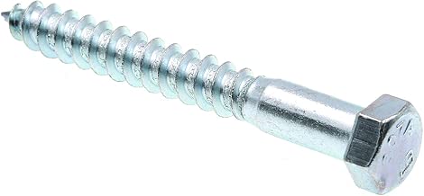 Prime-Line 9056275 Hex Lag Screws, 3/8 in. X 3 in., A307 Grade A Zinc Plated Steel, 25-Pack - coolthings.us