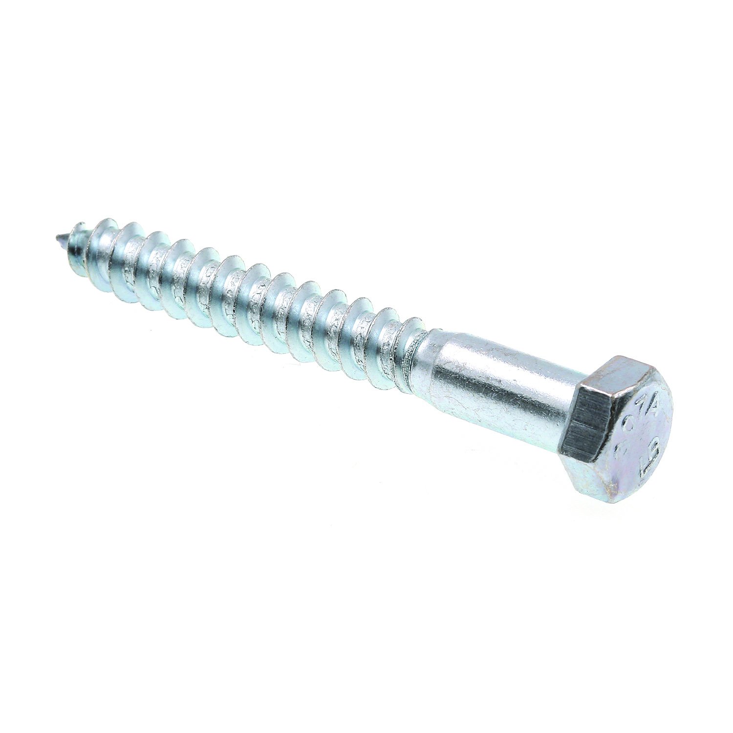 Prime-Line 9056275 Hex Lag Screws, 3/8 in. X 3 in., A307 Grade A Zinc Plated Steel, 25-Pack