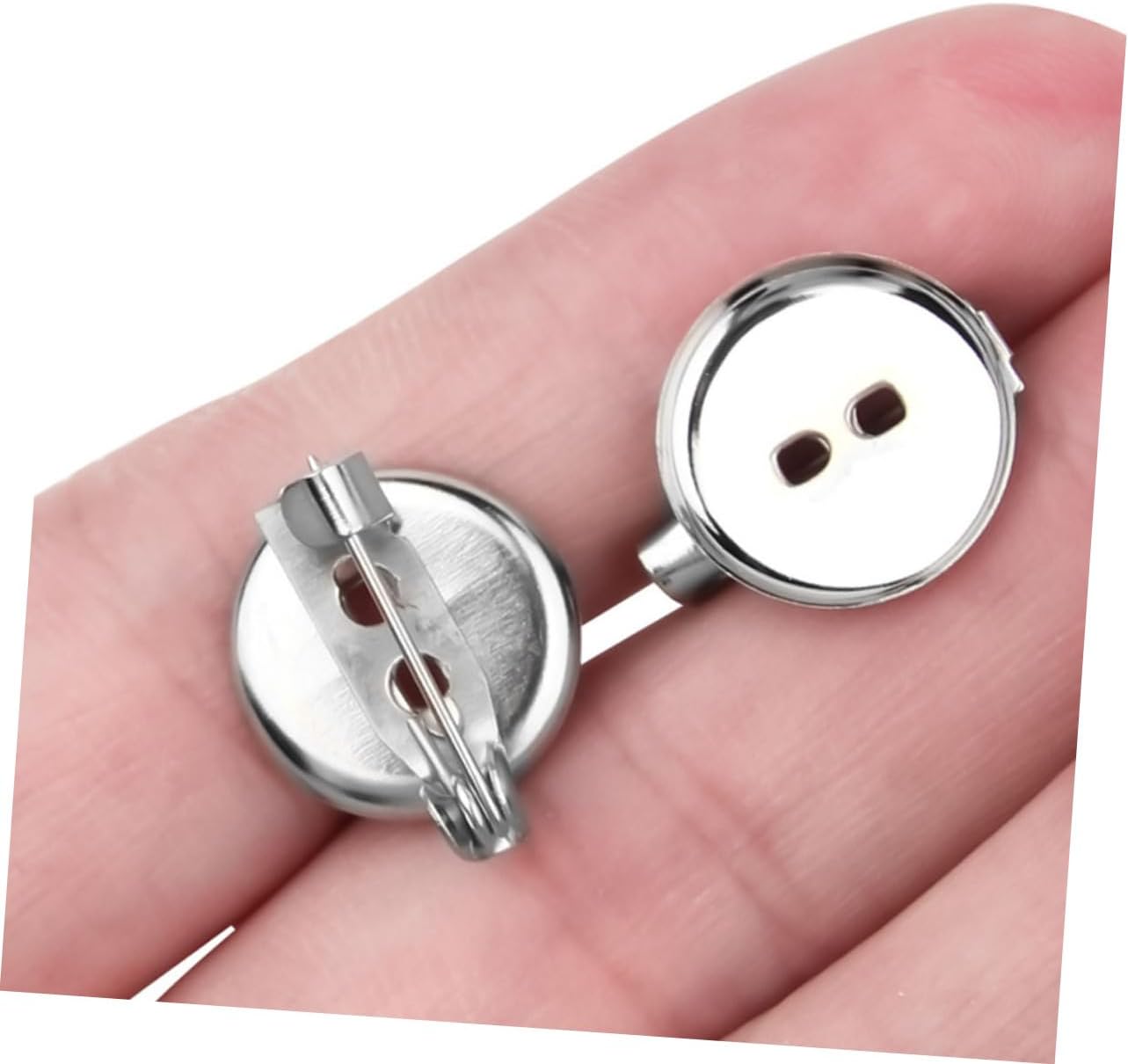 100pcs Brooch Bases Trays for DIY Jewelry Making Breastpin Accessories Empty Pins for Crafting and Custom Brooch Designs