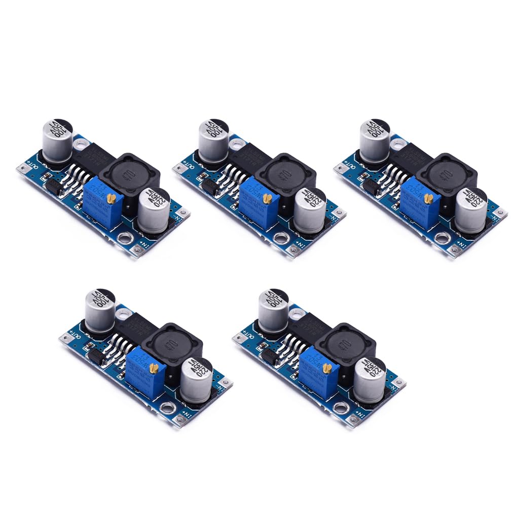 Teyleten Robot XL6009 XL6009E1 Boost Converter Module DC - DC 3-30V to 5-35V Output Voltage Adjustable Step-up Converter Board Module Better Than LM2577 (10pcs)