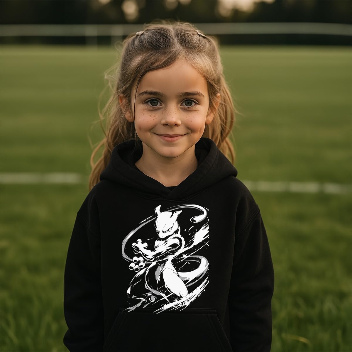 Mewtu Anime - Felpa con cappuccio per bambini