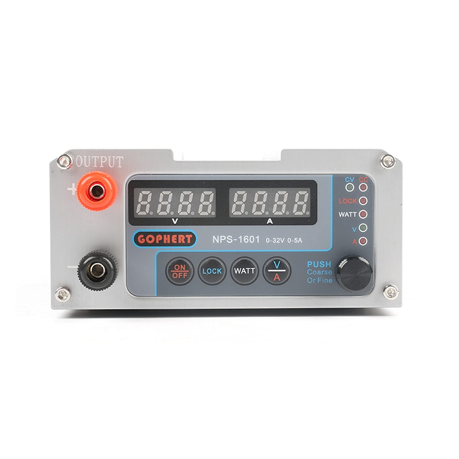 Alimentatore da Banco,Alimentatore da Laboratorio Interruttore Digitale Energia Mini DC Regolabile con Funzione di Blocco 0.001A 0,01 V 30V 5A 60V 3A 16V 10A 32V(NPS 1602 60V 3A)